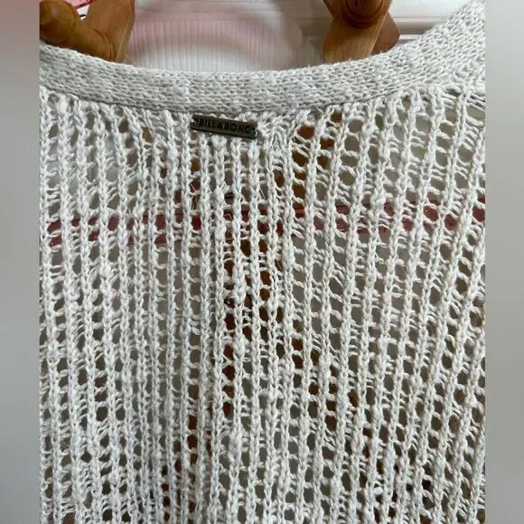 Billabong Women's Sweet Bliss Wrap Front Sweater, Cream Knit Pullover, Neutral - Picture 5 of 6